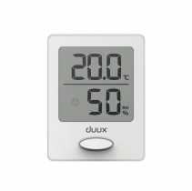 Termohigrometru Duux Alb, Ecran LCD, Indicatie de confort, Orificiu de prindere si magnet