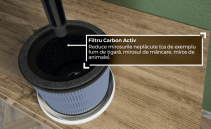 Purificator de aer AlecoAir P15 KIDDO, Wi-Fi, Lampa UV,-C Filtru HEPA si Carbune Activ, Functie Ionizare