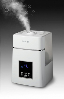 Umidificator si purificator Clean Air Optima CA604 white, Ionizare, Display, Timer, Rata umidificare 400ml/ora, Consum 38-138W/h