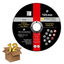 Disc de taiere metal INOX AD-125-MI, pachet 12 bucați
