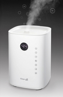 Resigilat - Umidificator si purificator Clean Air Optima CA604W Smart, WiFi, Difuzor de arome, Lampa UV-C, Ionizare, Display, Ti