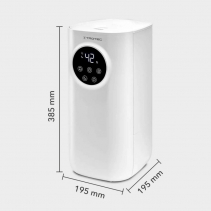 Resigilat - Umidificator cu ultrasunete TROTEC B7E, Lampa UV, Difuzor de aroma, Filtru carbon activ, Capacitate umidificare: 300