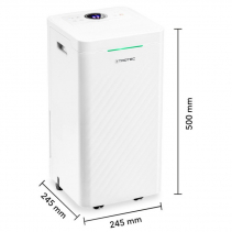 Resigilat - Dezumidificator si Purificator de aer TROTEC TTK27 HEPA, 12 l/zi, 90 m3/h, Senzor umiditate , Filtru HEPA, Higrostat