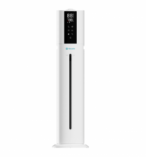 Umidificator AlecoAir U40 Tower White New, WiFi, Lampa UV-C, Higrostat, Lumini ambientale, Vapori calzi, Aromaterapie