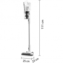 Aspirator vertical cu acumulator TROTEC VC150E, Filtru HEPA, Timp functionare 40 minute