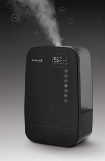 Resigilat! Umidificator si purificator Clean Air Optima CA607B, Lampa UV-C, Ionizare, Difuzor aroma, Display, Timer