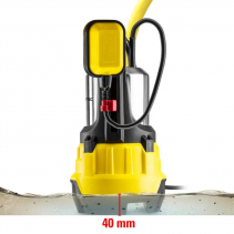 Pompa submersibilă de apa reziduala TWP 9000 ES, Putere 900W, Capacitate de pompare 15000 l/h, Inaltime avans 8m