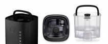 Resigilat - Umidificator si purificator Clean Air Optima CA604B Smart, WiFi, Difuzor de arome, Lampa UV-C, Ionizare, Display, Ti