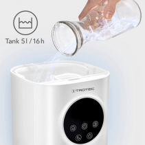 Resigilat - Umidificator cu ultrasunete TROTEC B7E, Lampa UV, Difuzor de aroma, Filtru carbon activ, Capacitate umidificare: 300