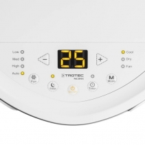 Aer conditionat portabil Trotec PAC 2010 E, Capacitate 7.200 Btu, Debit 320mc/ora, Telecomanda, Display, Timer, Pentru 65mc