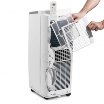 Aer conditionat portabil Trotec PAC 2010 E, Capacitate 7.200 Btu, Debit 320mc/ora, Telecomanda, Display, Timer, Pentru 65mc