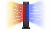 Aeroterma 2 in 1 Clean Air Optima CA-904B, Incalzire si Ventilare, Timer, Telecomanda, Display digital