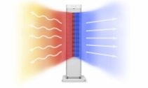 Aeroterma 2 in 1 Clean Air Optima CA-904W, Incalzire si Ventilare, Timer, Telecomanda, Display digital