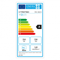 Aer conditionat portabil Trotec PAC 2610 S, Capacitate 9000 Btu, Debit 320mc/ora, Telecomanda, Display, Timer, Auto