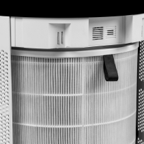 Purificator de aer DUUX Tube, Filtru TRUE HEPA si Carbon Activ, Ionizare, Senzor PM2.5, Control prin Aplicatie, Higrotermometru