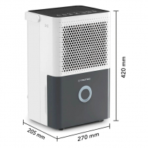 Dezumidificator TROTEC TTK33E, 14 l/24h, Debit 80 mc/h, Indicator color umiditate, Uscare Rufe