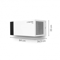Dezumidificator TROTEC DH 15, Cpacitate dezumidificare 22l/zi, Debit de aer 225 mc/h