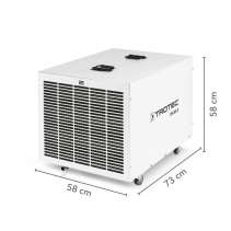 Dezumidificator industrial TROTEC DH 65 S, Capacitate dezumidificare 80l / 24h, Debit de aer 1100 m³/h