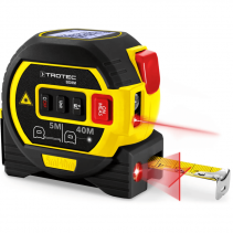 Distantier cu laser TROTEC BD8M, Domeniul de masurare 40 m, Functia Pitagora, Memory, Oprire automata, Display luminat
