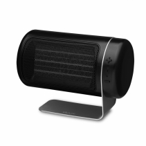 Aeroterma ceramica DUUX Twist Black, Putere 1550W, 2 Trepte de incalzire, Recomandat pentru 40 m2, Unghi reglabil 50⁰