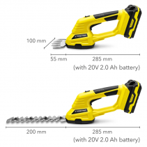 Foarfeca cu acumulator de taiat iarba si arbusti PGSS 10-20V (fara acumulator)