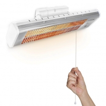 Radiator infraroşu cu tuburi de quartz Trotec IR 1200 S, 2 Trepte de incalzire, Putere 1200W, Protectie IP24