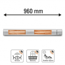 Radiator cu infrarosu Trotec IR 3050, 3 trepte de incalzire, Putere de incalzire pana la 3000W
