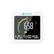 Aparat monitorizare nivel CO2 (dioxid de carbon) AlecoAir M28 Control, Alarma, Inidicator cantitate CO2, Istoric valori