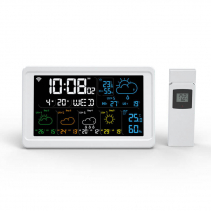 Statie meteo AlecoAir M40 Clima, WiFi, Asistenti vocali, Meteo, Alarma, Masurare temperatura, umiditate, factor UV