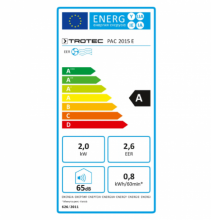 Aer conditionat portabil Trotec PAC 2015 E, 7.000 Btu, Debit 290mc/ora, Telecomanda, Display, Timer, Pentru 25mp