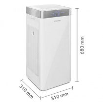 Purificator de aer Trotec AirgoClean 200E, Filtru True HEPA, pentru 66 mp, Ionizare, Indicator calitate aer