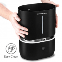 Umidificator cu ultrasunete TROTEC B2E, Difuzor aroma, Pentru 30 mp, Indicator umiditate LED, Filtru carbon activ