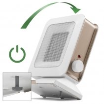 Aeroterma ceramica Trotec TFC 14 E, Putere incalzire pana la 1400W, Lampa control, 2 Trepte incalzire