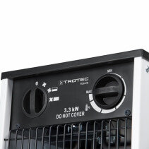 Aeroterma electrica TDS 20, Putere incalzire pana la 3300W, Debit de aer 355 m3/h, Termostat, Protectie IP44