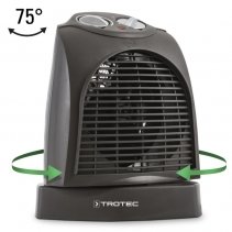 Aeroterma electrica Trotec TFH 22 E, Putere incalzire pana la 2000W, Termostat, Oscilatie, Protectie IP21, 2 Trepte incalzire