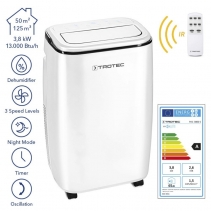 Aer conditionat portabil Trotec PAC 3800 S, Capacitate 13000 BTU/h, Debit 450 mc/ora, Display Timer, Pentru 50 m2 (125 m3)