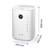Umidificator si purificator Clean Air Optima CA604W Smart, WiFi, Difuzor de arome, Lampa UV-C, Ionizare, Display, Time