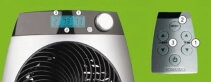 Aeroterma electrica iControl Vornado USA, Timer, Telecomanda, Termostat, Putere incalzire pana la 1500W, Display digital