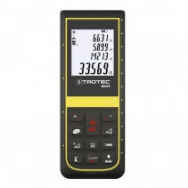Telemetru Trotec BD25, Distanta masurare 100m, Functie Pitagora, Temporizator, Display iluminat